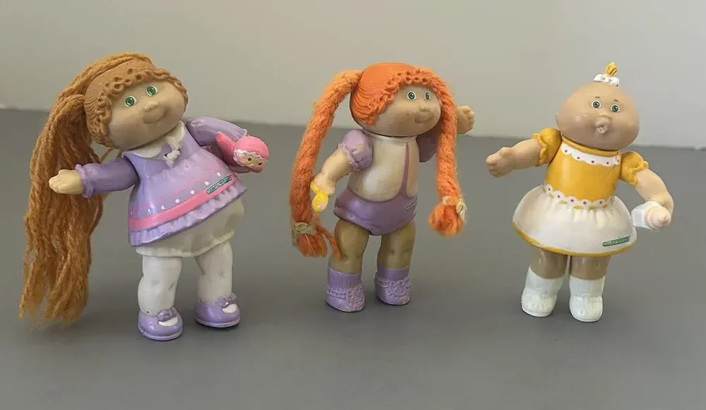 Cabbage Patch Kids Poseable Figure Lot 1984 Vintage Lot of 3 READ